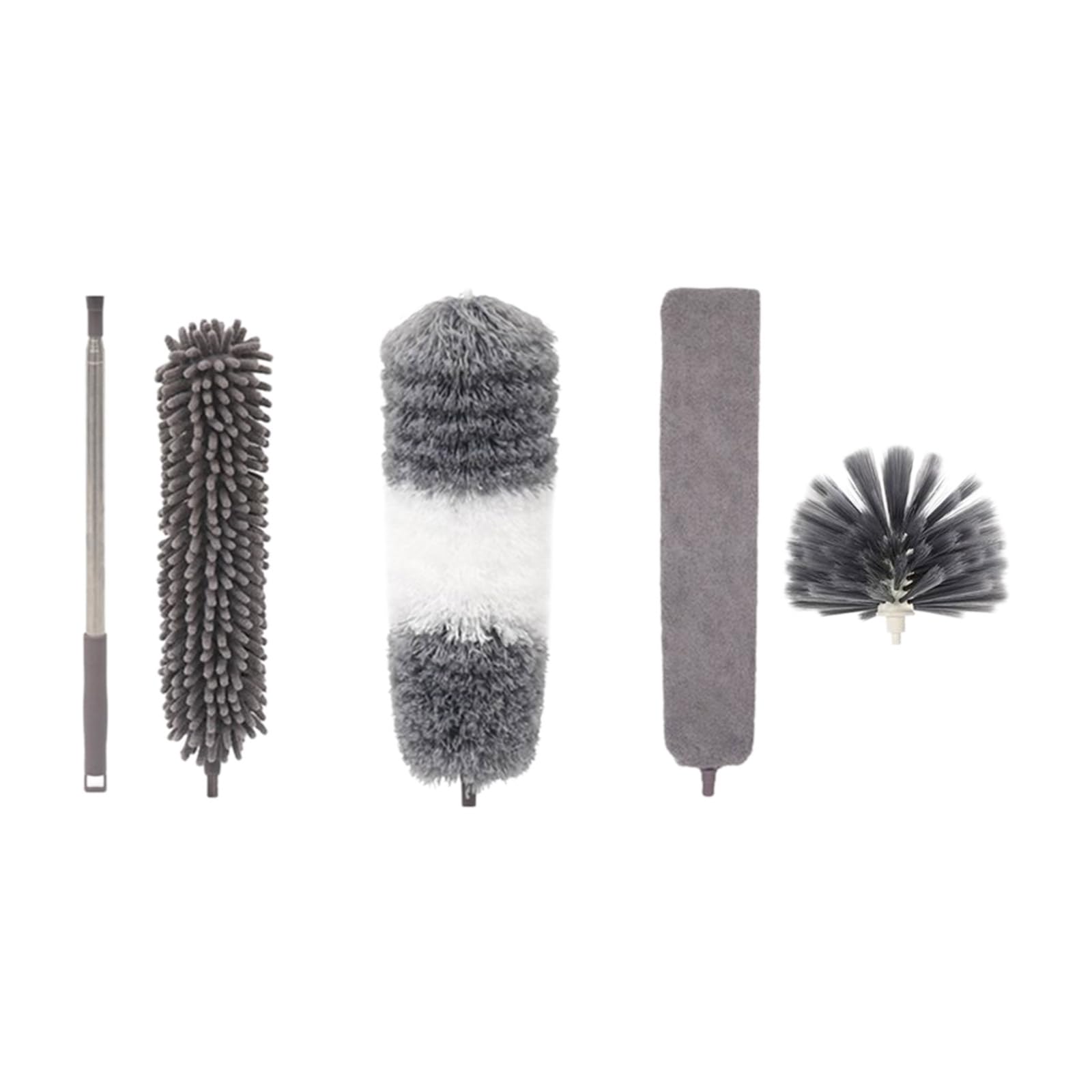 Professional Ceiling Brush with Telescoping Rod Ergonomic Grip Microfiber Cleaning for and Corner