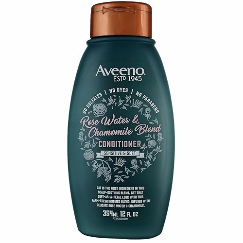 Miniatura 1 de Aveeno Acondicionador Mezcla de agua de rosas y manzanilla, 12 onzas (12.0 fl oz) (paquete de 6)
