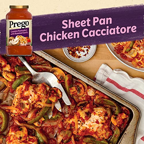 Image of Prego Cremini Pomodoro With Roasted Garlic Pasta Sauce, 23.5 OZ Jar (Pack of 12)