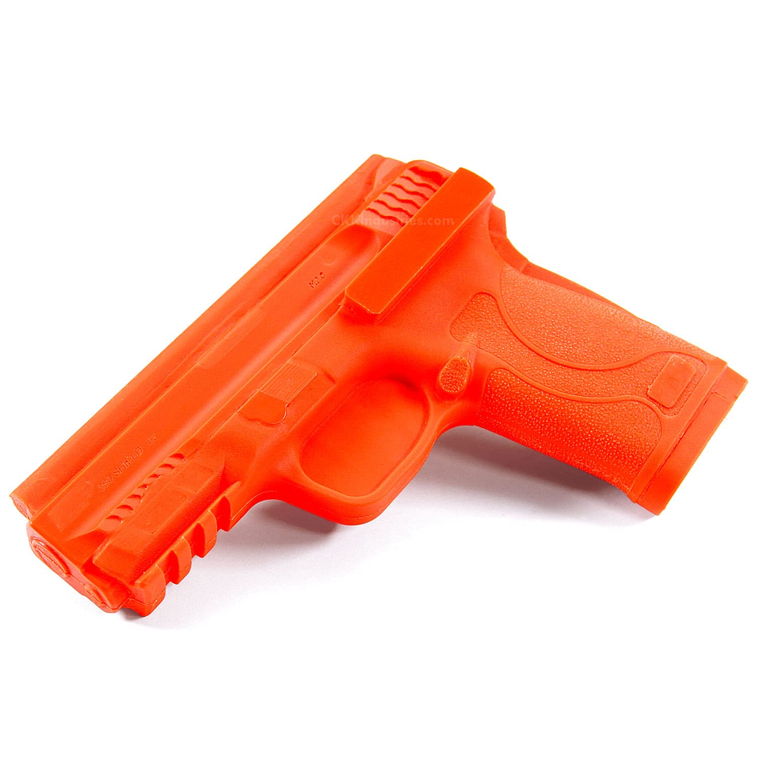 American Safety Props - Non-Functional Solid Polymer Holster Molding Gun Prop - (Prepped) - Blaze Orange - U.S.A. Made - Compatible with S&W M&P Shield EZ 380 M2.0