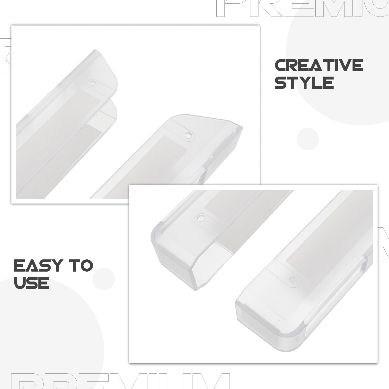 PACKOVE Soporte de Almacenamiento para Báscula de Baño Autoadhesivo de Acrílico Diseño Portátil para Cocina y Gimnasio Seguro y Práctico