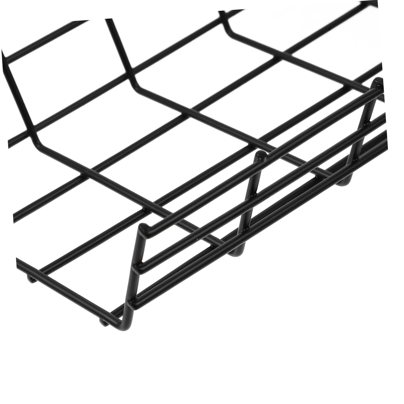 Kabelmanagement Rack dem Schreibtisch aus Eisen Schwarz