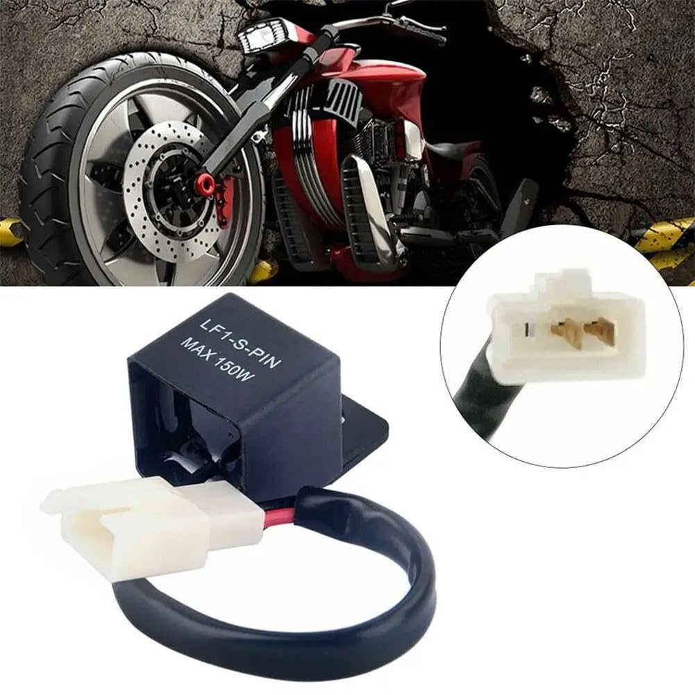 Relé Intermitente Compatible Con R1 R6 FZ1 Interruptor De Motocicleta Relé Indicador LED 2 Pines 12V Carga Intermitente Independiente(10PCS)
