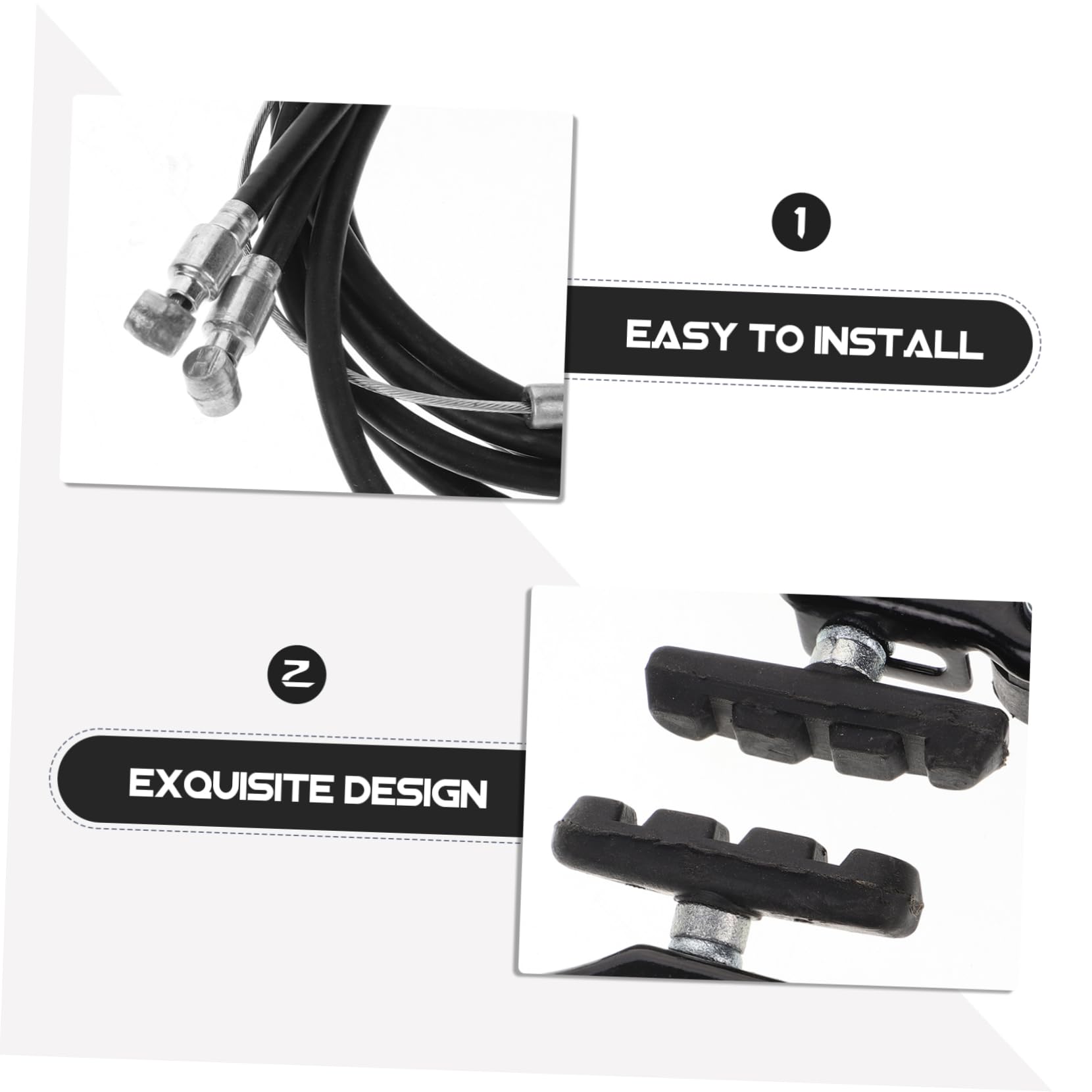 Didiseaon Kit De Frenos para Bicicleta Maneta Freno Bicicleta Tipo v Freno Delantero y Trasero Tipo Fideo para De Montaña