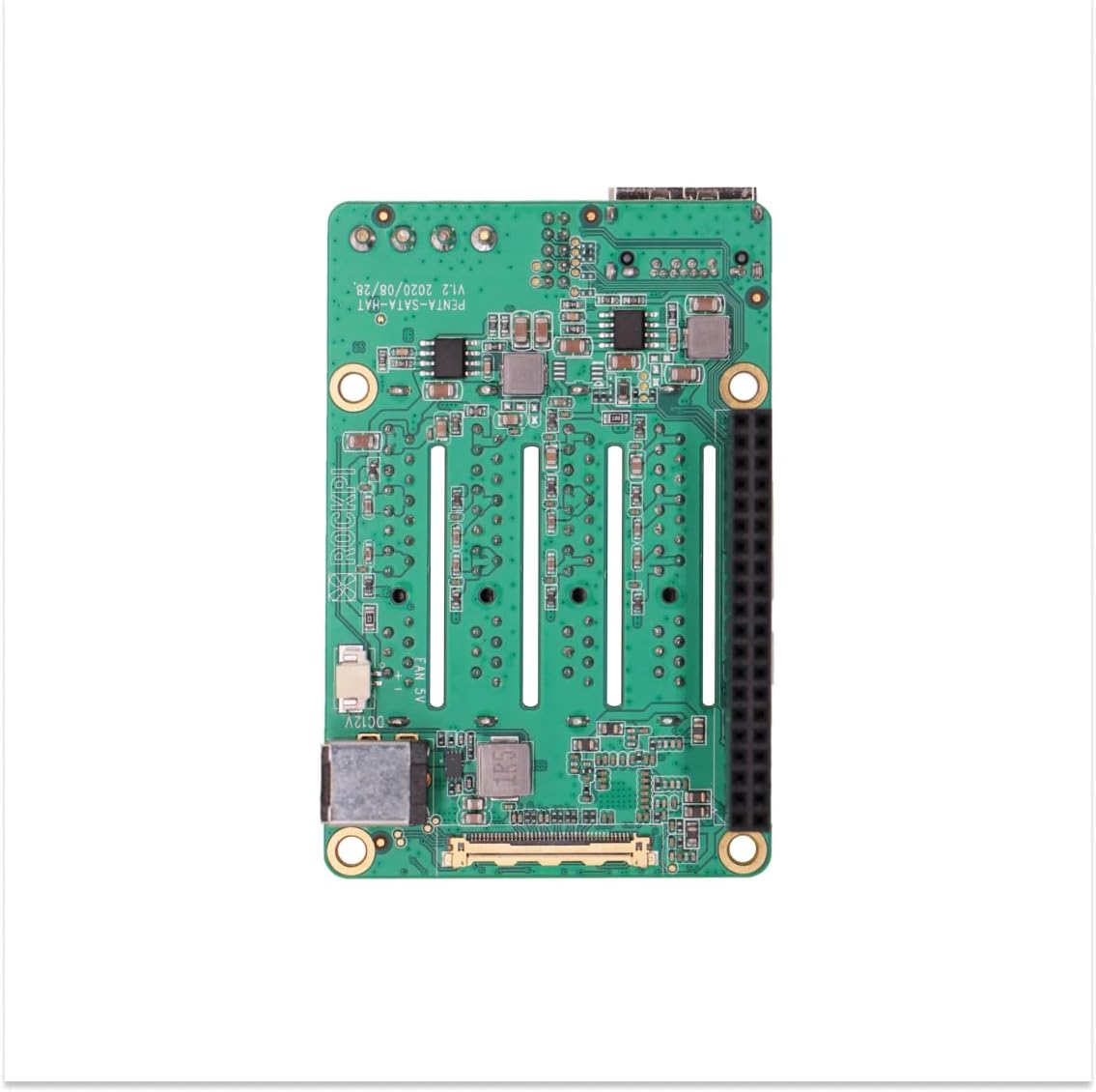 Radxa Penta SATA HAT, Up to 5X SATA disks HAT for Raspberry Pi 5 and Rock Pi SBCs, Mini NAS Server, Single Board Computer