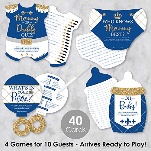 Big Dot Of Happiness BD4262GAM Royal Prince Charming - 4 Baby Shower Games thumb #1