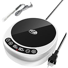 Larger 2-in-1 Sourdough Starter Warmer Pro - 2026 Upgrade Larger Heating Plate, Dough Temp Probe, 1 F Control 70 110 F, 24H Timer, Real-Time Monitoring, for Beginner Bakers Pro-WHT