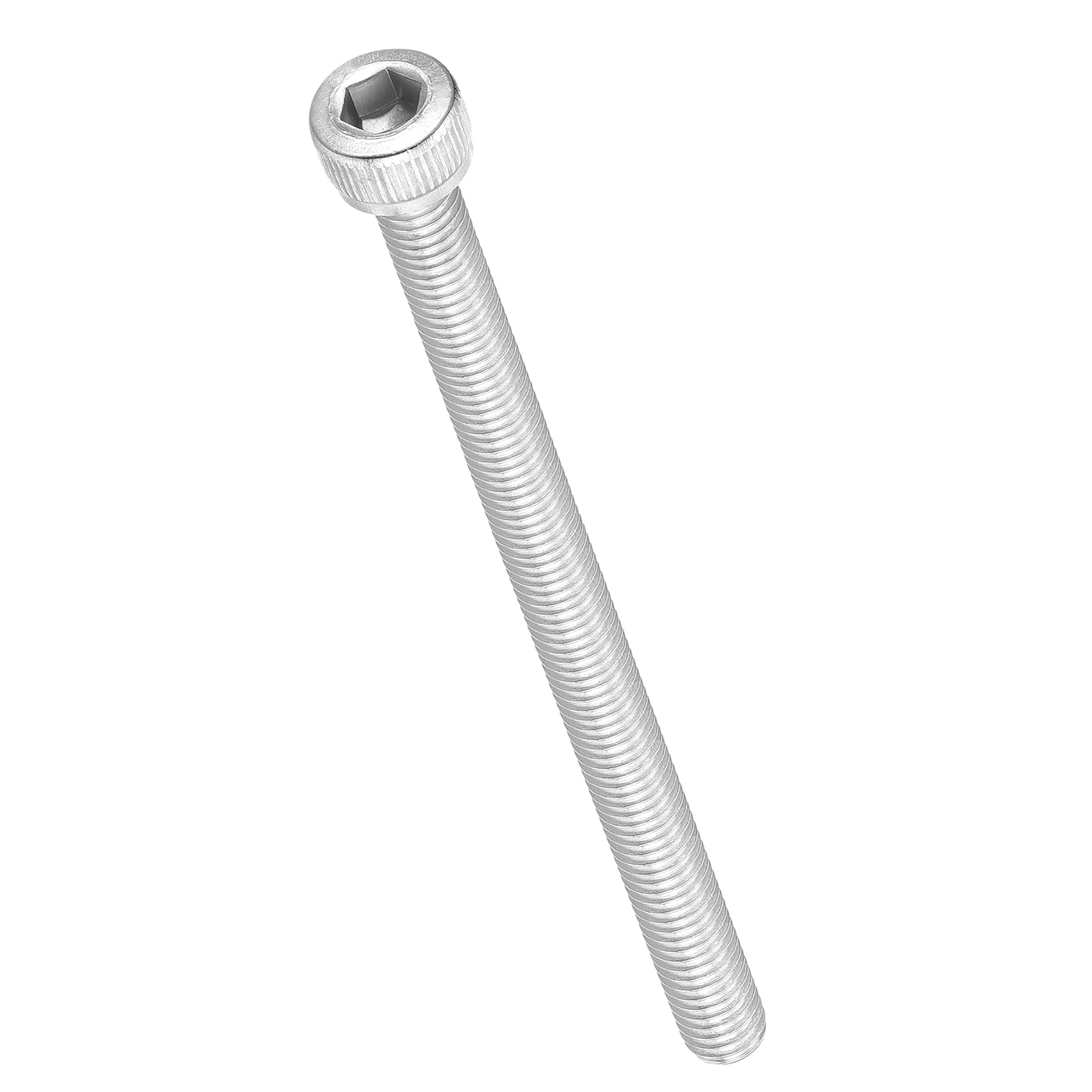 METALLIXITY Socket Head Cap Screw(M5-0.8x75mm)6Pcs, 304 Stainless Steel Allen Socket Drive Metric - Machine Internal Hex Screw UNC Coarse Thread, Silver Tone — image 1