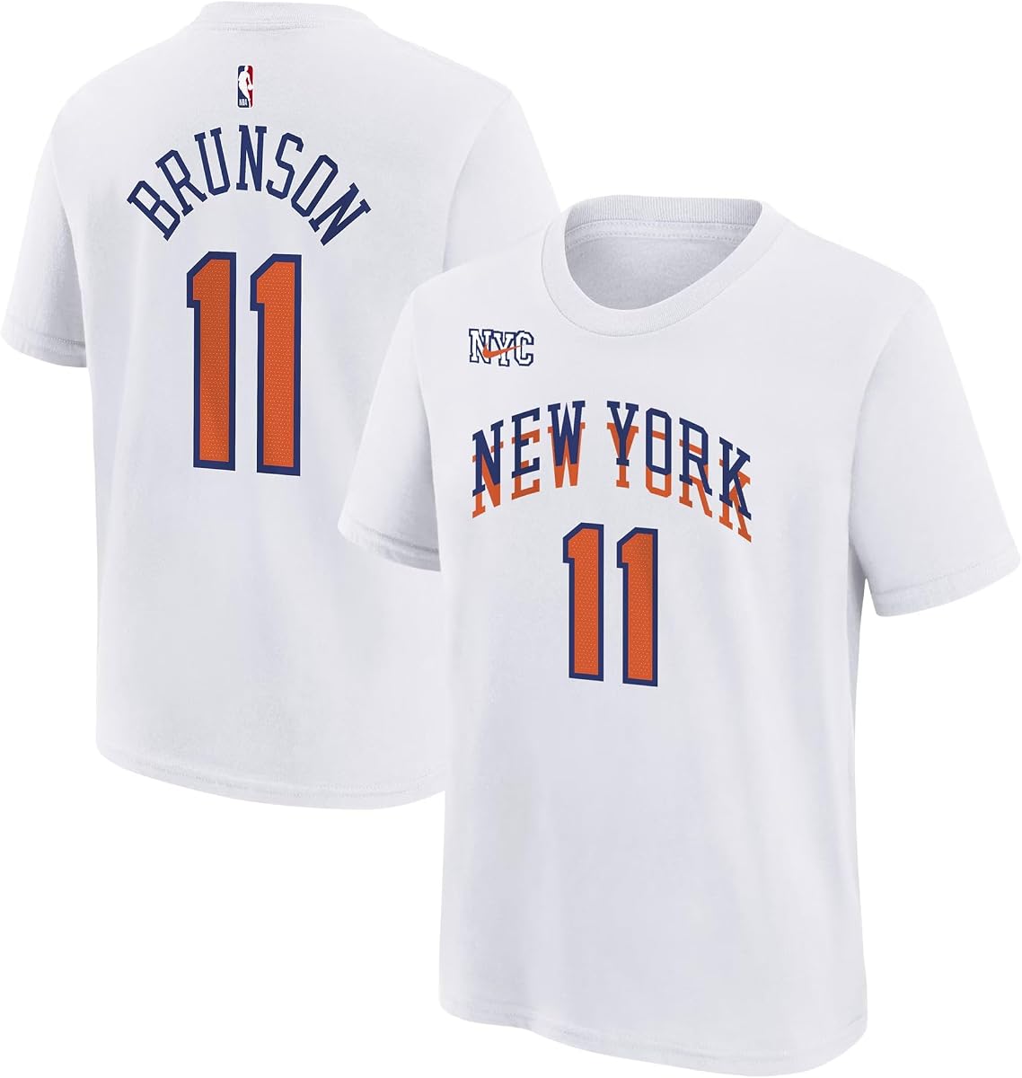Nike City Edition Jalen Brunson Nueva camiseta para hombre talla grande blanca