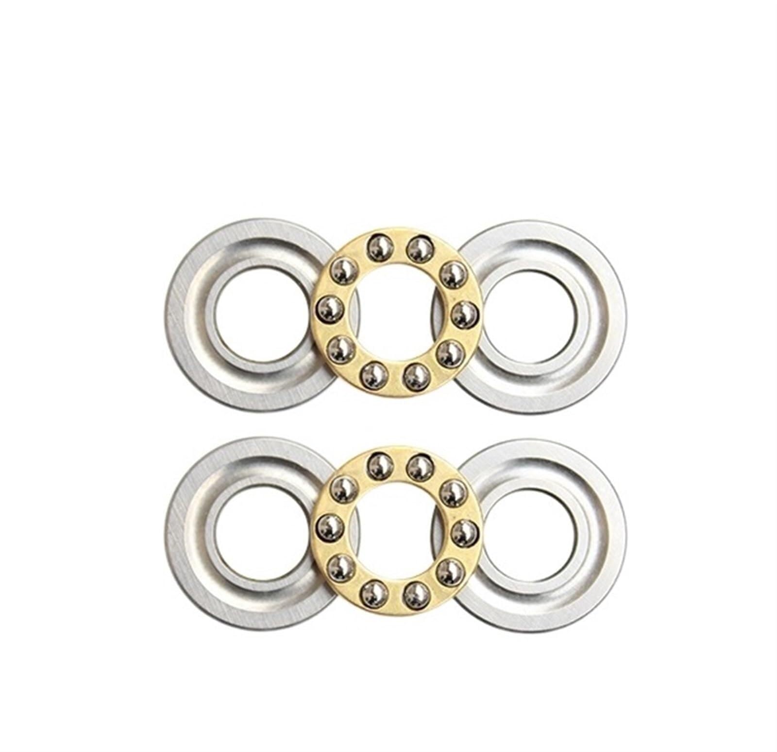 Micro roulement F4-10M bimétallique pour éliminer le jeu axial de l'axe
