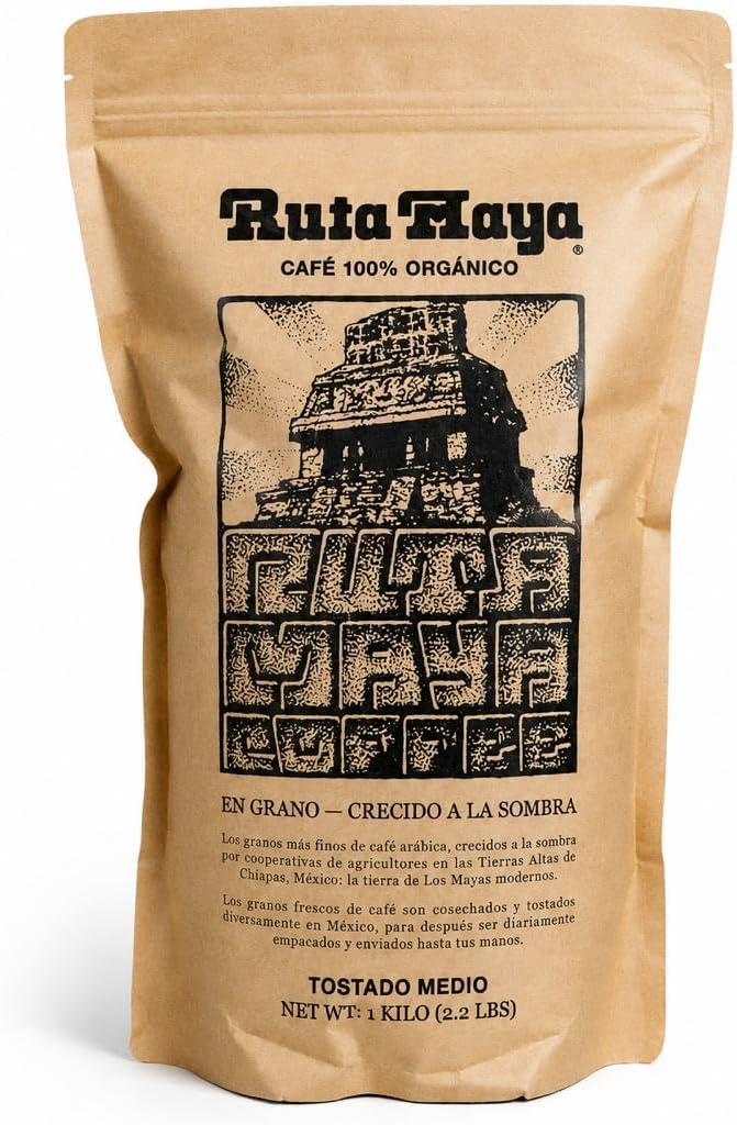 Ruta Maya Organic Coffee Medium Roast 2.2 Pounds