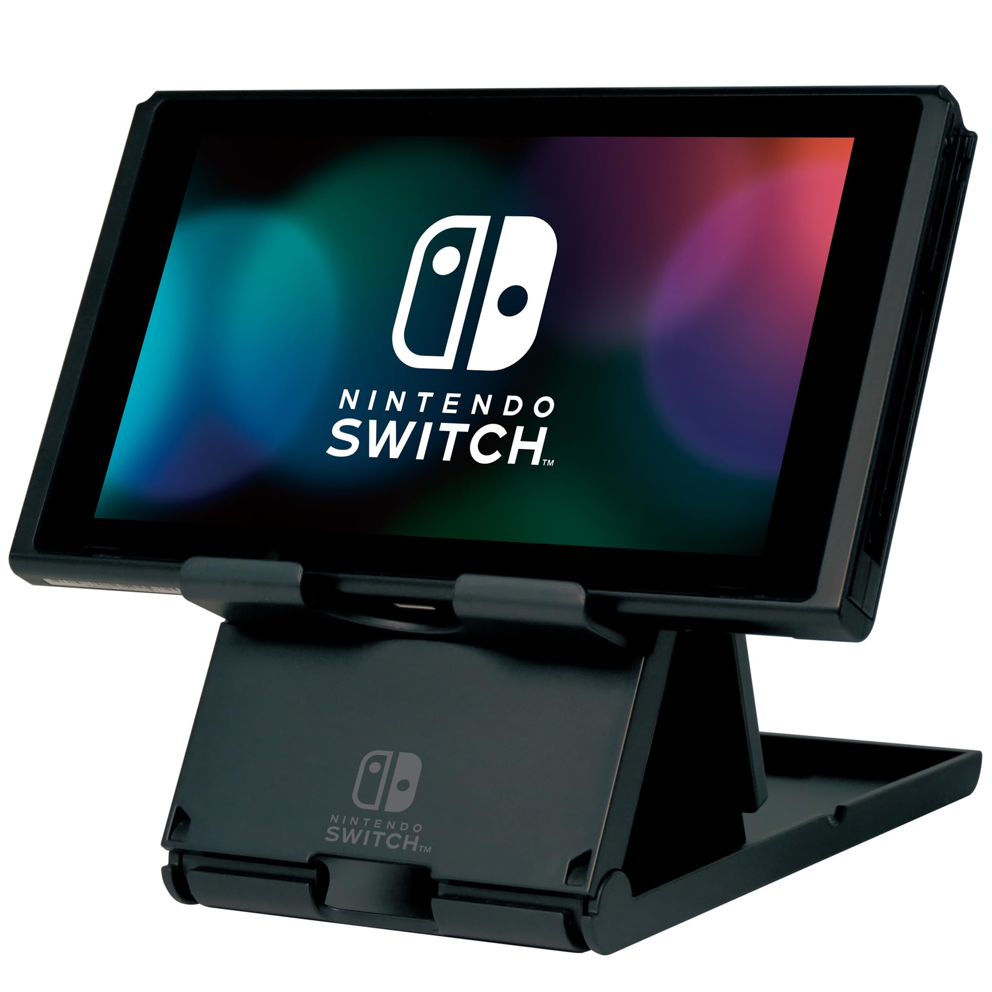 HORI Compact Playstand for Nintendo Switch Officially Licensed by Nintendo, Adjustable Black Playstand