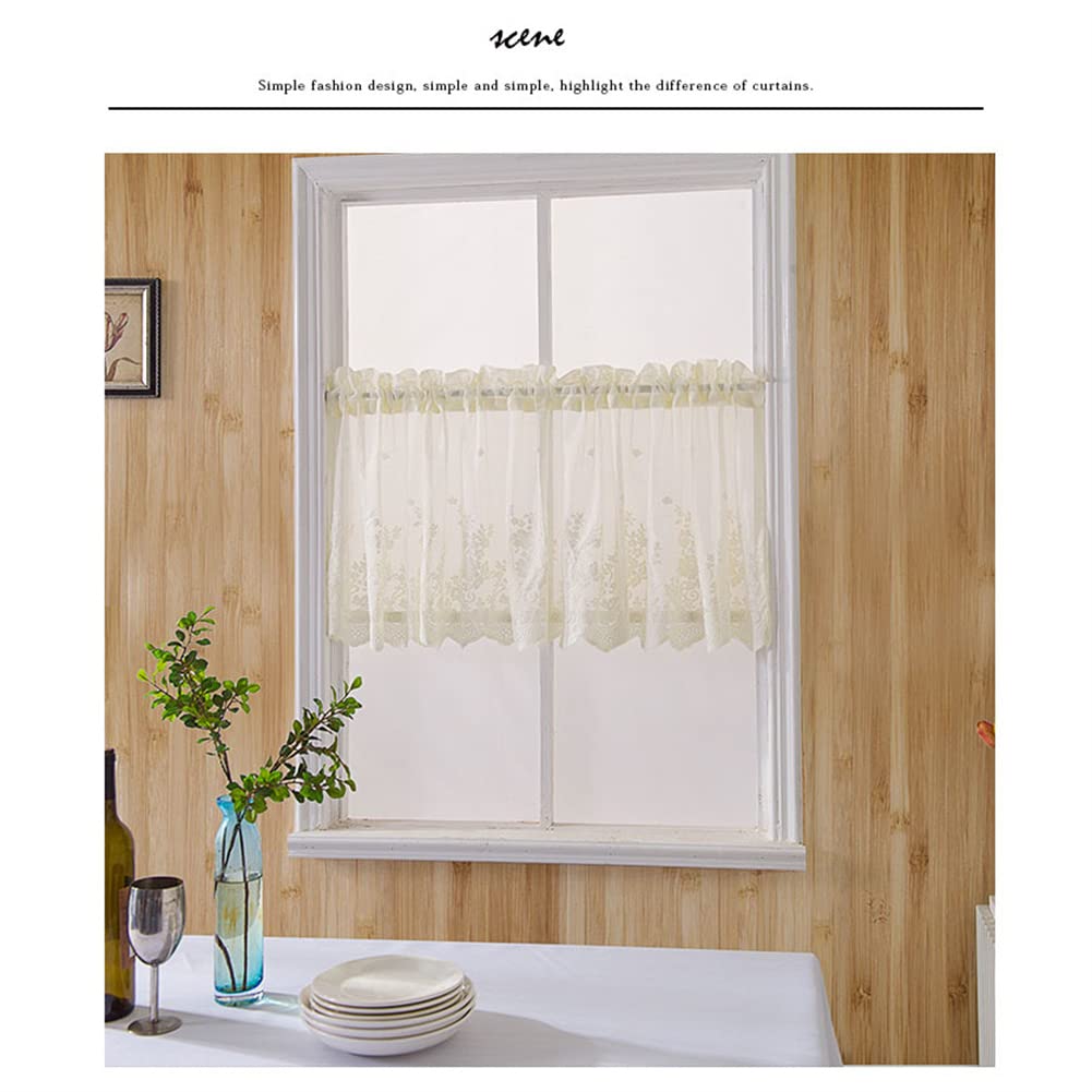 Mantovana In Pizzo Traforato Per Finestre 137x61cm - Elegante E Morbida - Foto 14