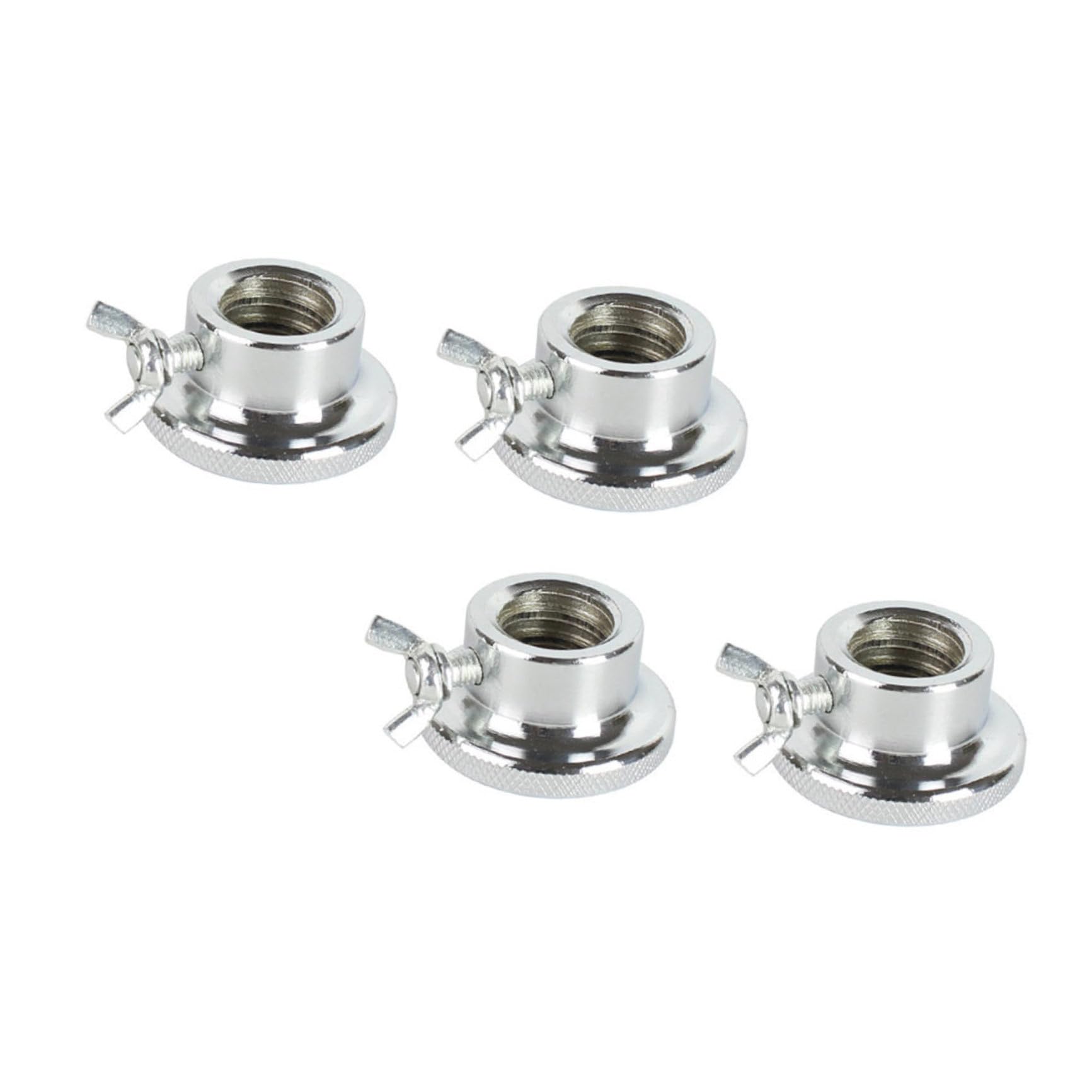 POPETPOP 4 Piezas de Tuerca Antideslizante de Seguridad Doble Cierre para Barra de Mancuernas, Collar de Bloqueo de 2.5 Cm, Accesorio Resistente para Entrenamiento de Fuerza y