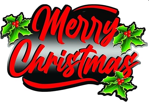 Calcomanía de decoración de pared de Navidad y vacaciones con texto en inglés Happy Holidays 24 x 14 pulgadas Calcomanía de decoración de pared de Navidad y vacaciones con texto en inglés Happy Holidays 24 x 14 pulgadas