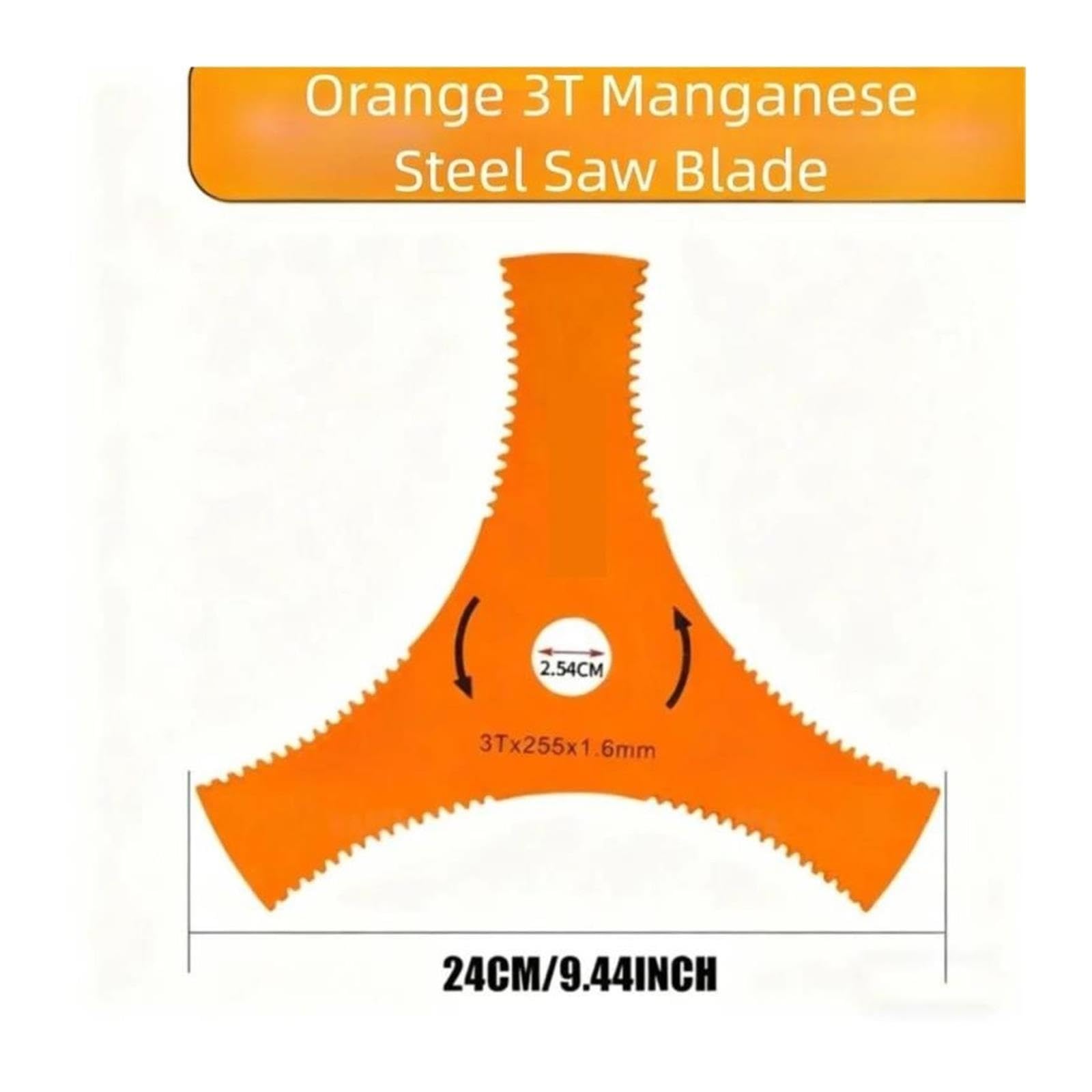 Ersatzmesser Aus Manganstahl Mit 3 Zähnen, Rasenmäher-Grasschneider, Gartentrimmer-Zubehör(Style B)