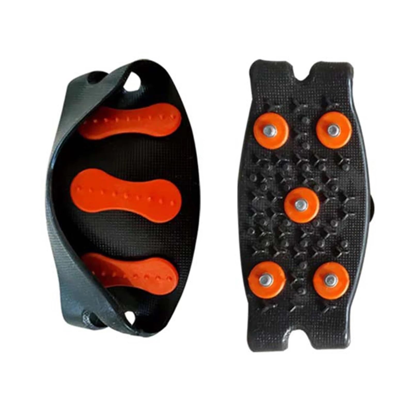 Anti-Rutsch-Spikes 5 Paar 5-Noppen-Schnee- und Eiskrallen, rutschfest, for Kletterschuhe, Unisex, Überschuhe, Kettenschuhspikes for den Winter