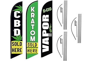 CBD Smoke Shop Advertising, Perfect for E-Cigs and Kratom Stores