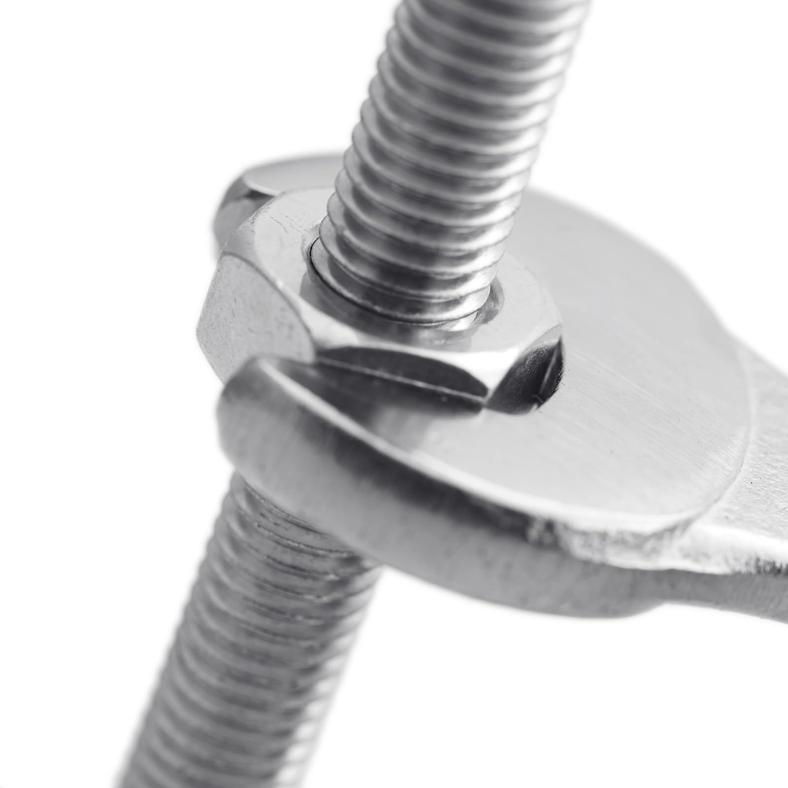 QUARKZMAN M2 x 250 mm volledig schroefdraadstangen x 1 stuk 304 roestvrij staal recht handschroefdraad staaf voor bouten en klemmen en U-bouten [zilver