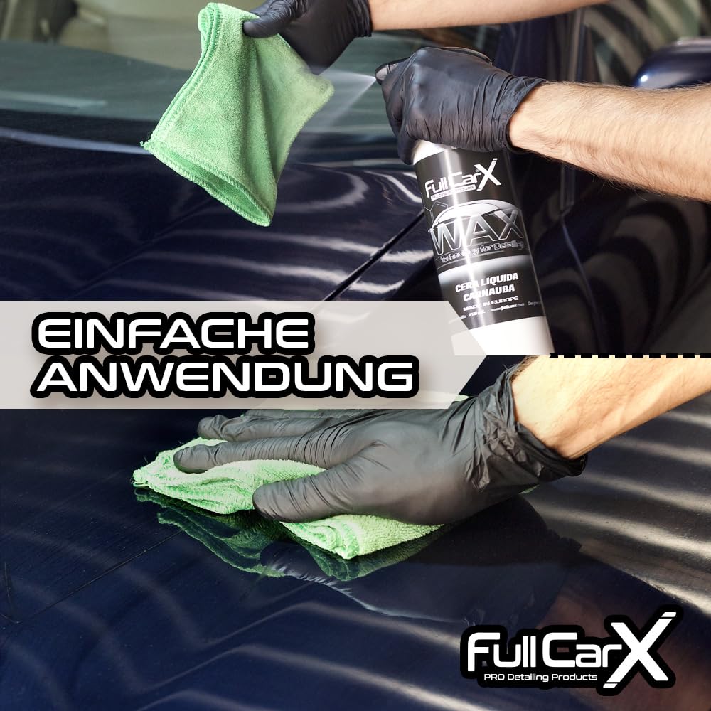 FULLCARX Wax Technology 5L Autowachs Flüssiges Carnaubawachs für Hohen Glanz, Langhaltender Schutz, Wasserabweisende Wirkung, Auto Wachs Reinigung Autopolitur Detailing Professionelles Produkt
