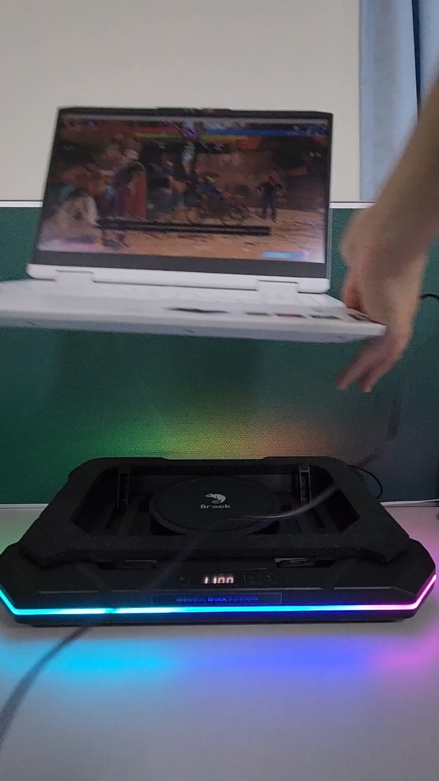 Cooling Pad MOUNT PRO Gaming Laptop , RGB Laptop Cooler Stand With... Cooling Pad MOUNT PRO Gaming Laptop , RGB Laptop Cooler Stand With...