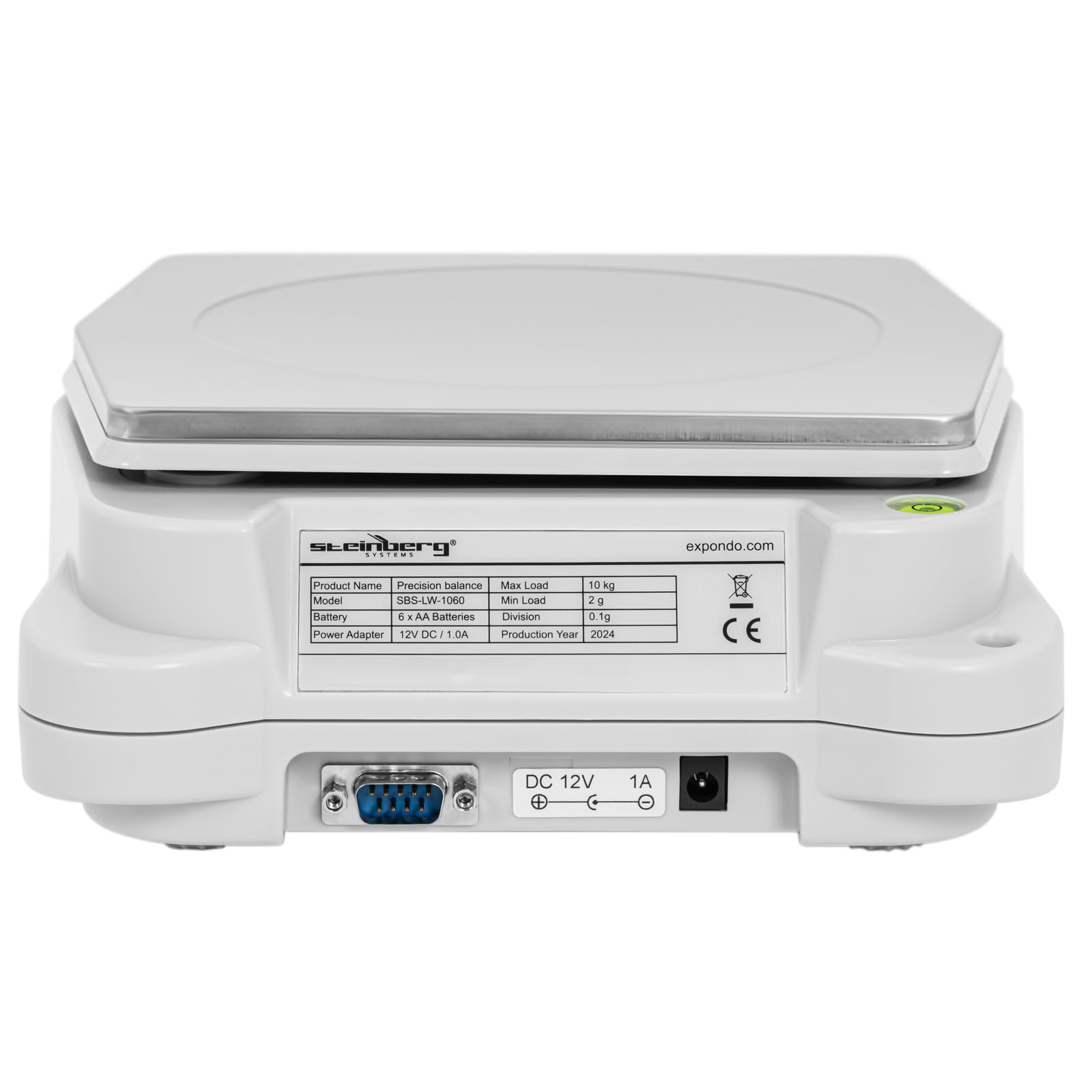Steinberg Systems Bilancia di precisione digitale Da 2 g a 10 kg / 0,1 g 196 x 160 mm Bilancia elettronica da cucina Bilancia elettronica Bilancia elettronica professionale Bilancia digitale