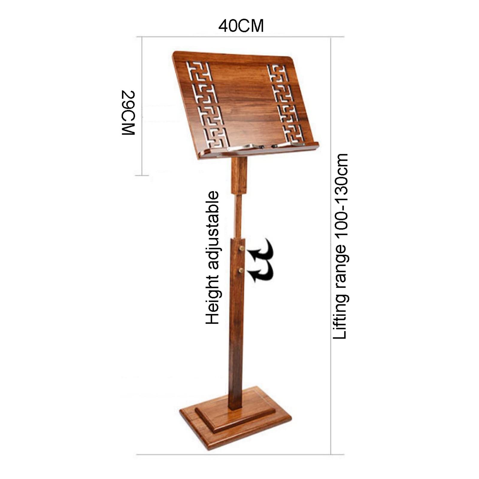 Atril con Soporte para teléfono y micrófono, Atril de Metal Plegable para partituras, Atril para Orquesta, se Puede Utilizar como Atril de Lectura y el Atril Tiene una Base Engrosada