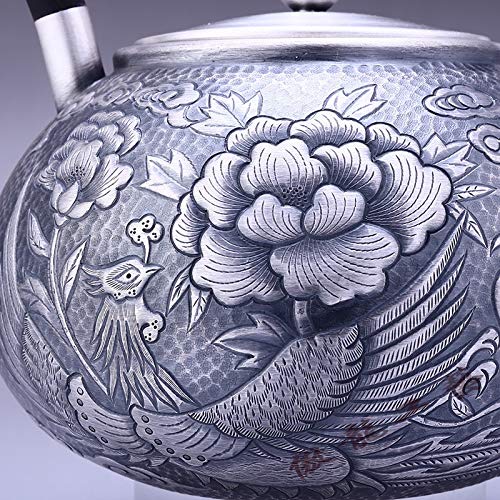 No-Branded Teiera d'Argento hkrstssxj POU POUT Silver POAKETTTTLE Pot Collections Gomentali Aereo Drinkware Sterling… - immagine 6