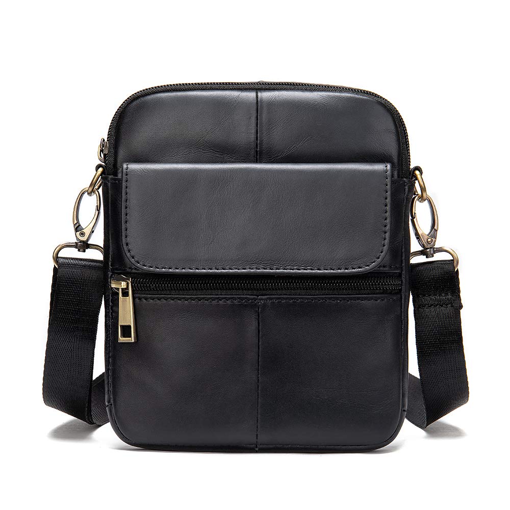 Handy Umhängetasche Leder Herren, Leder Herrentasche zum Umh