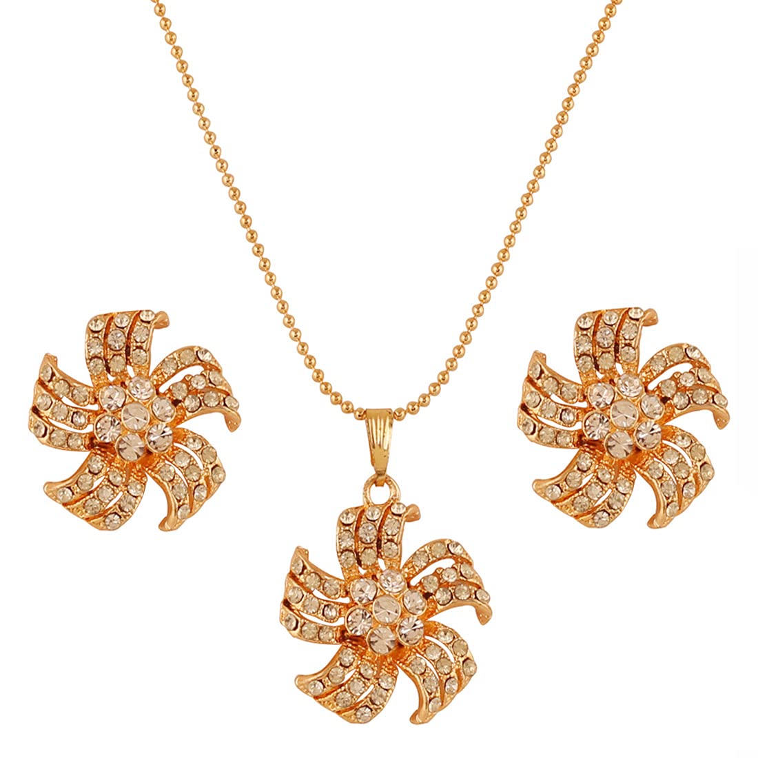 Indian Bollywood delicate Creative Designer Jewelry Pendant Set colorful In Gold And Silver Tone For Women.