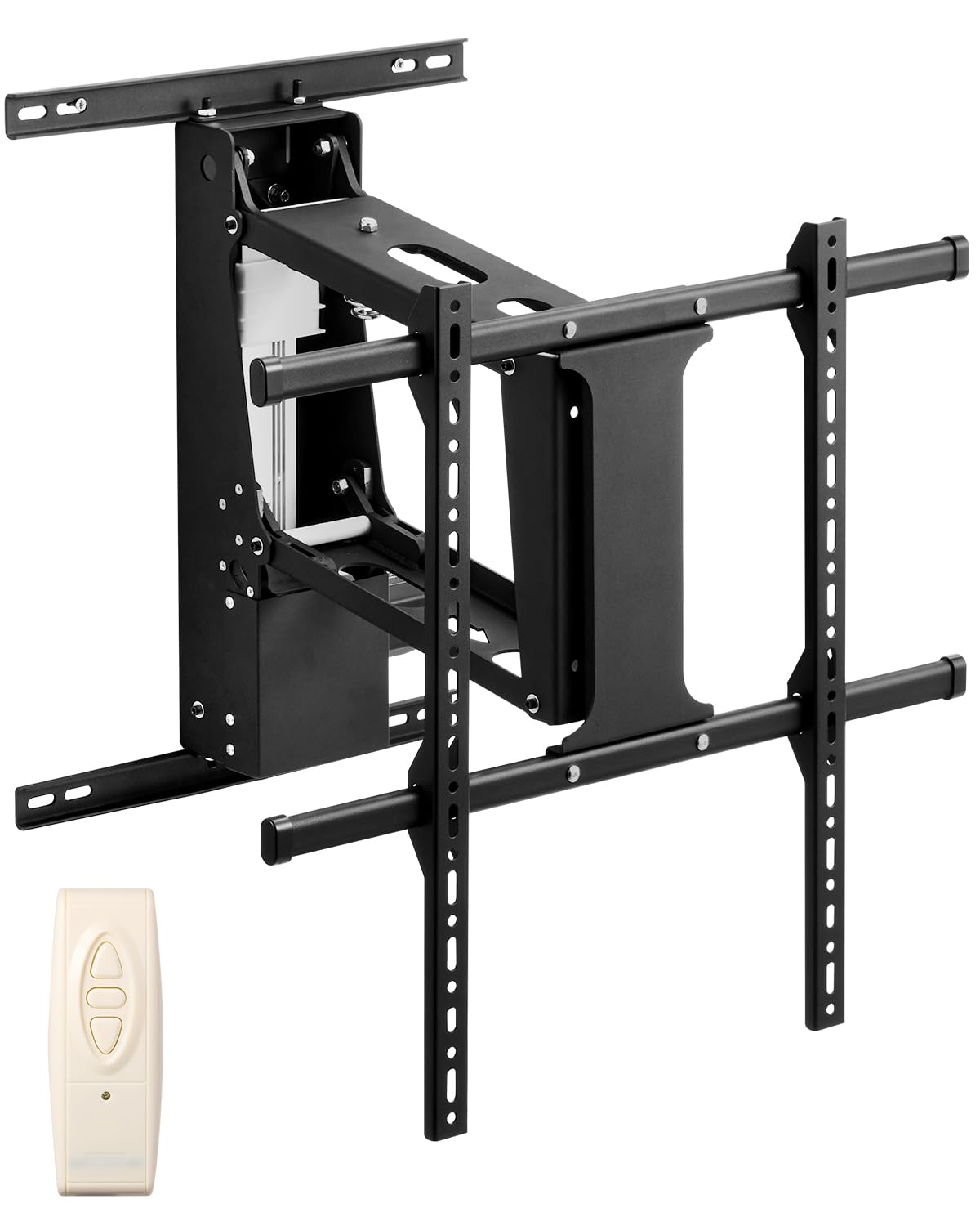VEVOR motorisierte TV Wandhalterung Halterung für 813 bis 1651 mm Fernseher, elektrischer Verstellbarer herunterklappbarer Ständer mit max. VESA 60 x 60 cm, passend für Fernseher bis zu 40 kg