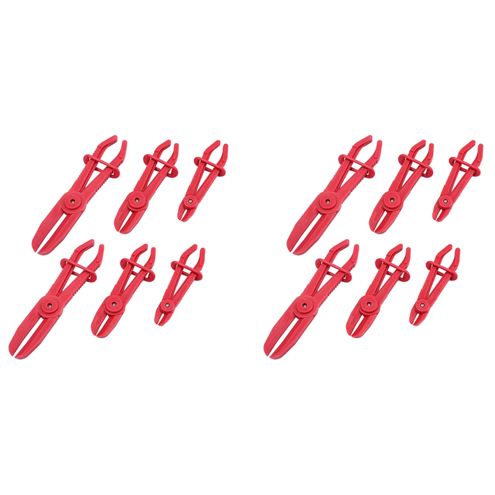 Jnchdghwa 12 Pack Hose Clamp Pliers,Line Clamps Pinch Pliers for Brake Hoses, Hoses,Gas Lines,Coolant Hoses,Radiator Hoses