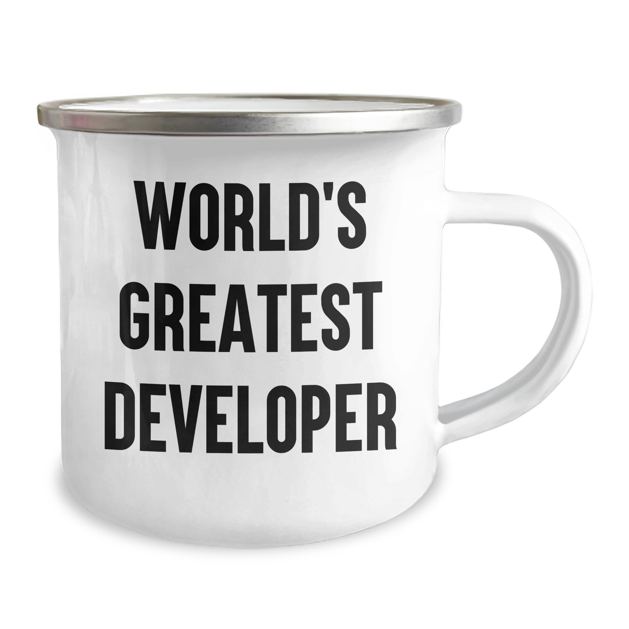 World's Greatest Developer Christmas Unique Gift for the Developer in Your Life, Developer Mug, Best Camping Mug, Funny Quote, Great Gift for Men and Women