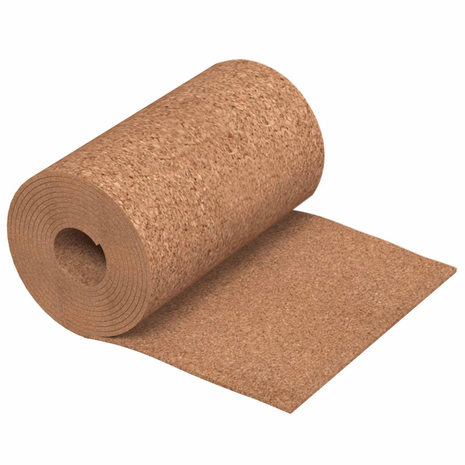 Rotolo di sughero, 500 x 50 x 0,8 cm, per decorazione da parete e progetti fai da te, bacheca in sughero per appunti e decorazioni