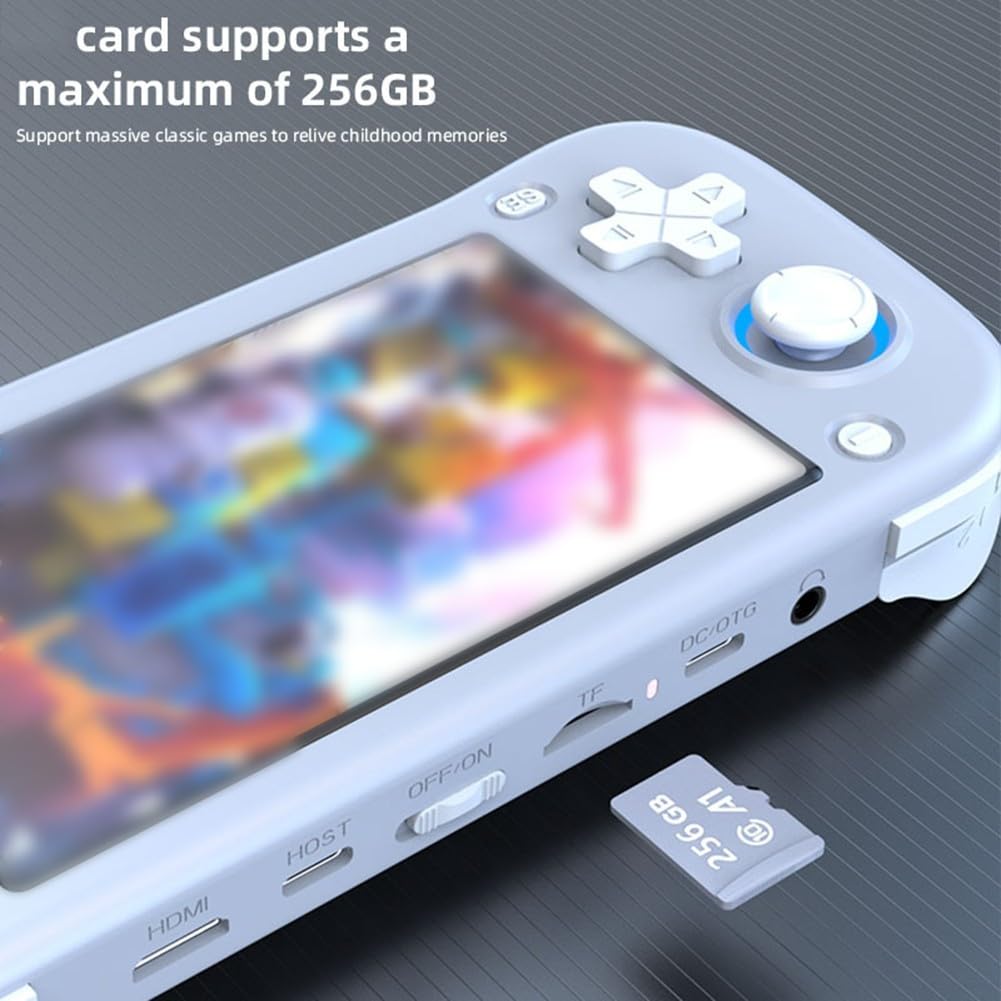 Console di gioco portatile XF43, Open-Source 4,3" HD IPS Display portatile retrò, per console TV ARCADE Home per appassionati di giochi classici (64G nero)