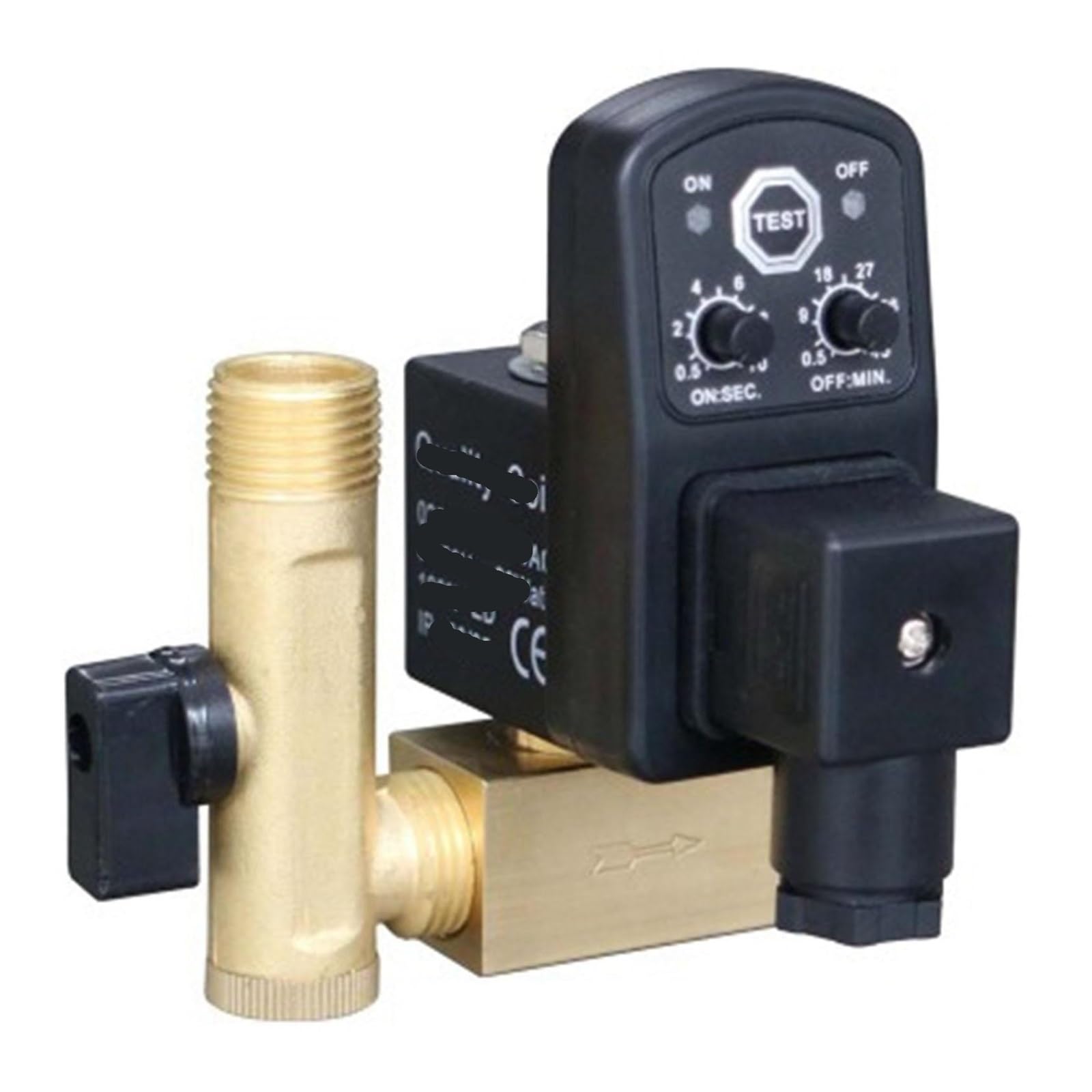 Minuterie de vidange électronique AC380V avec électrovanne en laiton 1/2 BSP pour compresseur