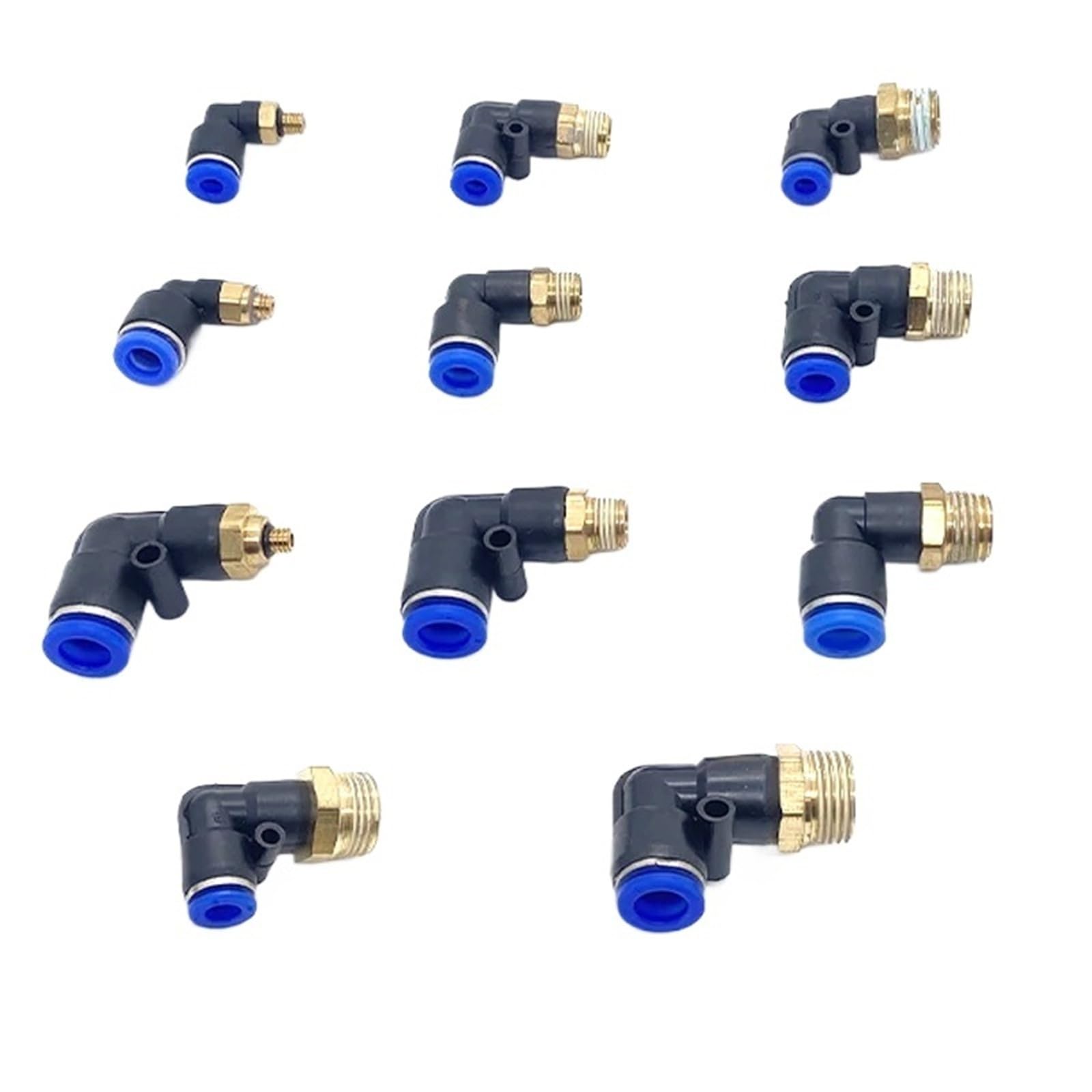 Raccord rapide pneumatique coudé 6mm étanchéité maximale sans fuite pour tuyau air