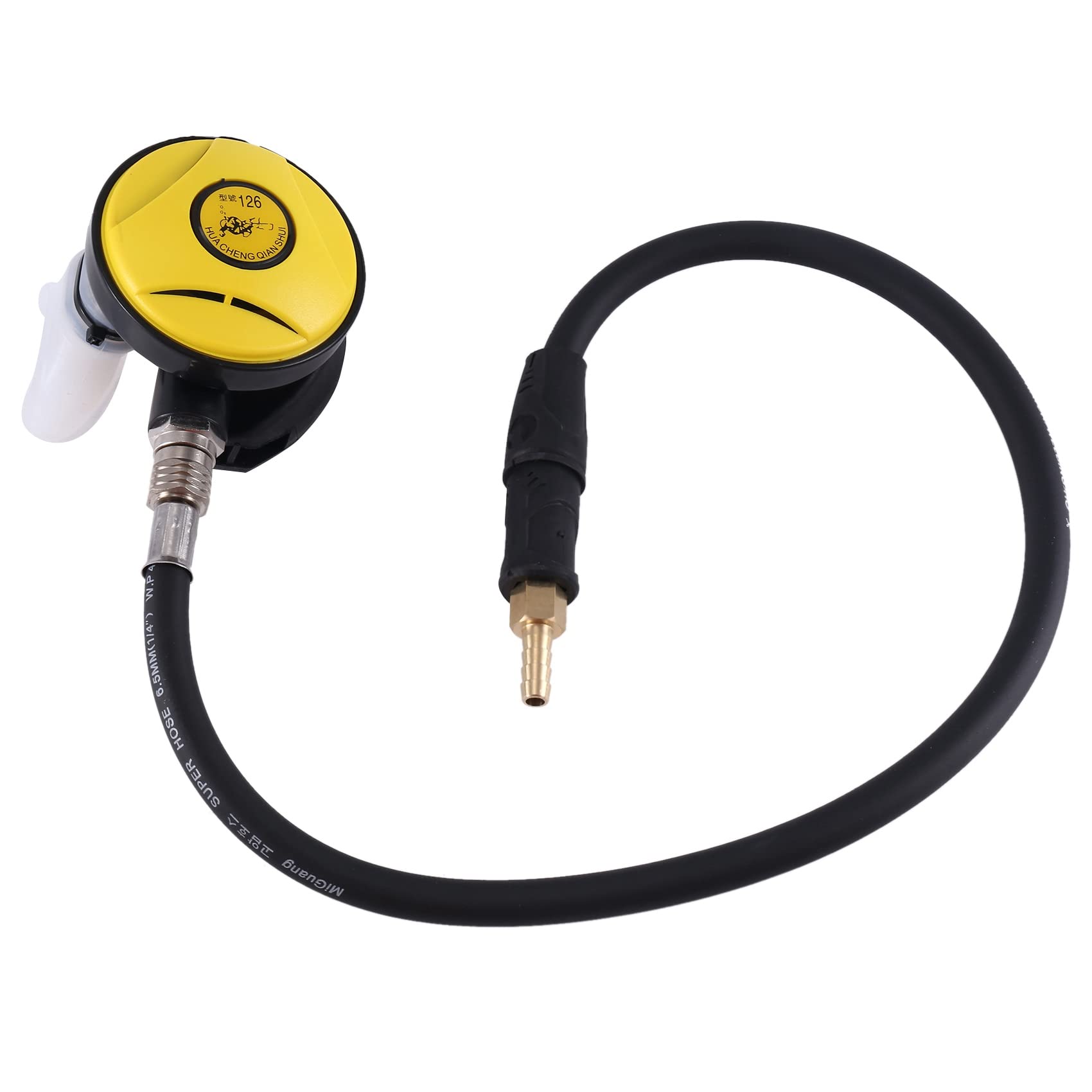 Immersione Subacquea Subacquea Erogatore Immersione Tuba Tubo Snorkeling Attrezzature Riduttore di Pressione 2E Immersione Erogatore Giallo
