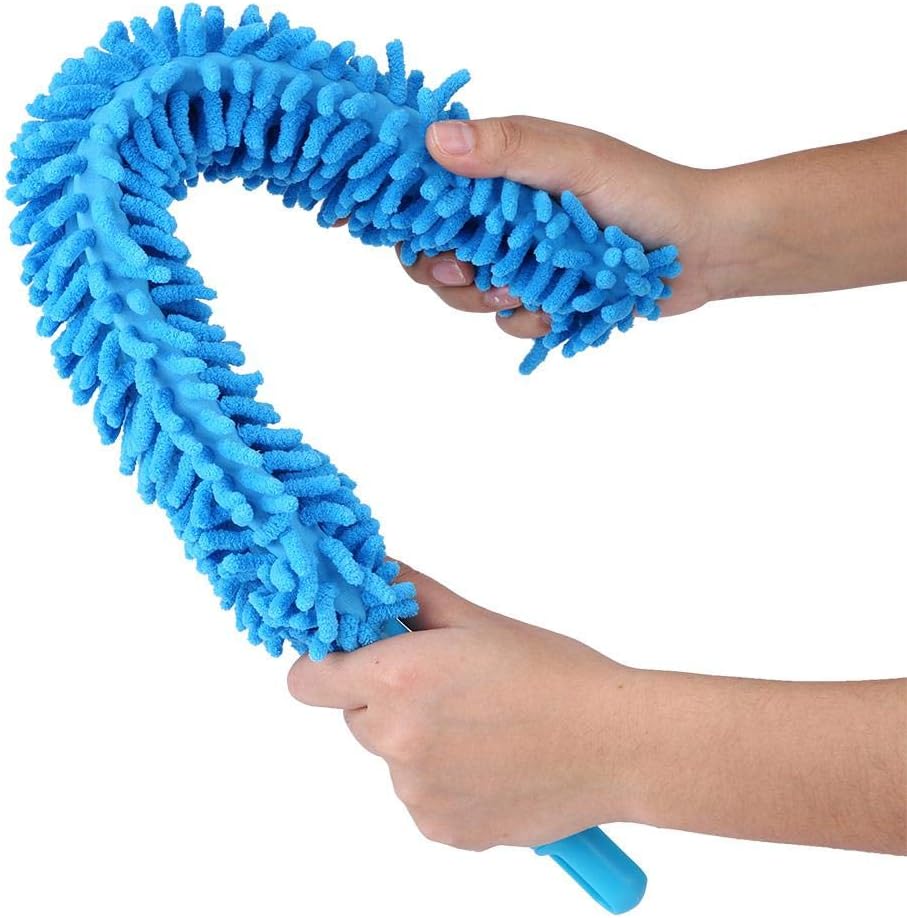 Handle Microfiber Wheel Brush for Cars Flexible Soft Scratch Tool for Alloy Rims Tires and Interior Surfaces