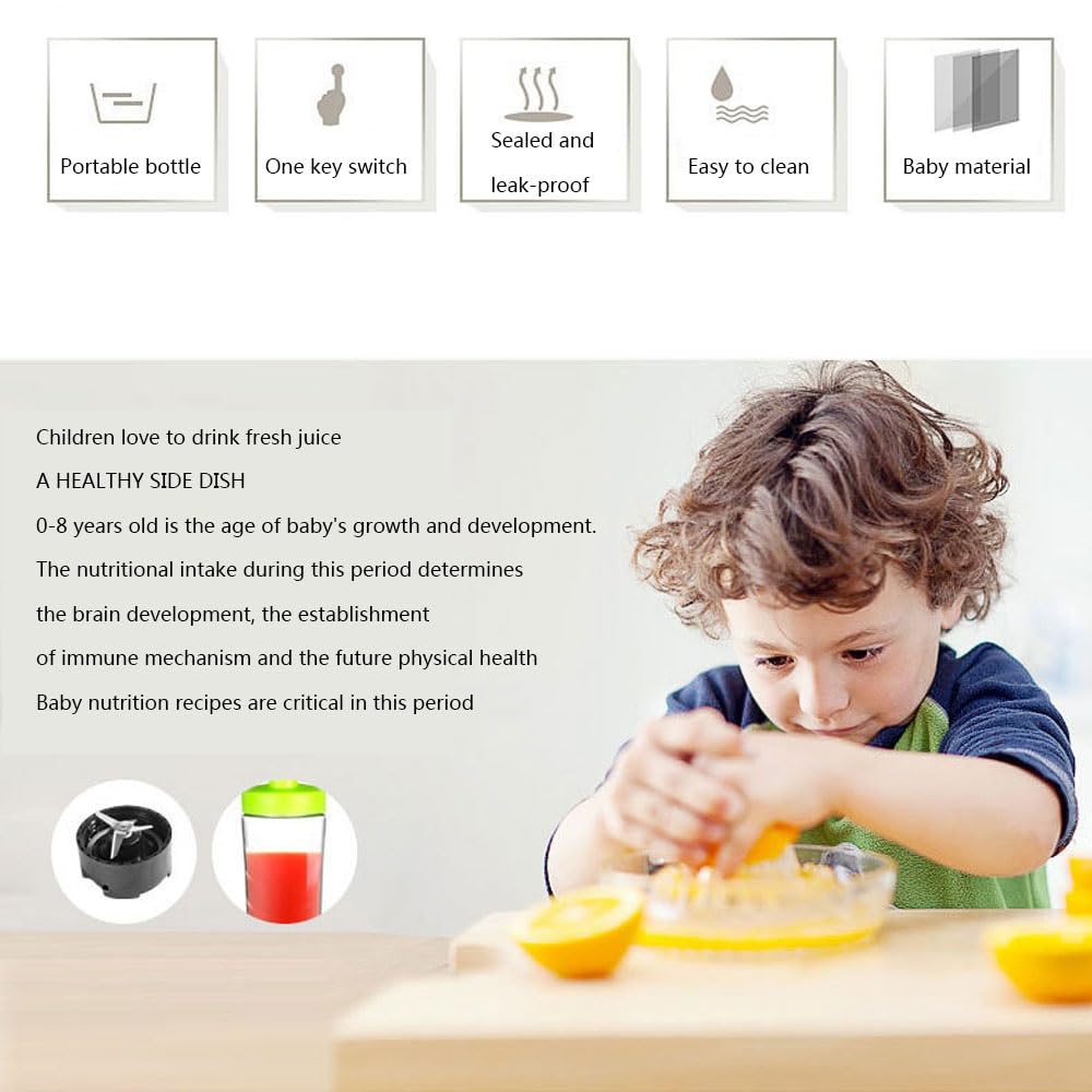 Frullatore Spremiagrumi Smoothie Blender Maker Frullatore Multifunzione Con 4 Lame 22000 Rpm Per Frutta, Verdura, Smoothie, Milkshake, Trita Ghiaccio, Spezie Con Tazze Portatili Senza BPA 600 Ml 250W