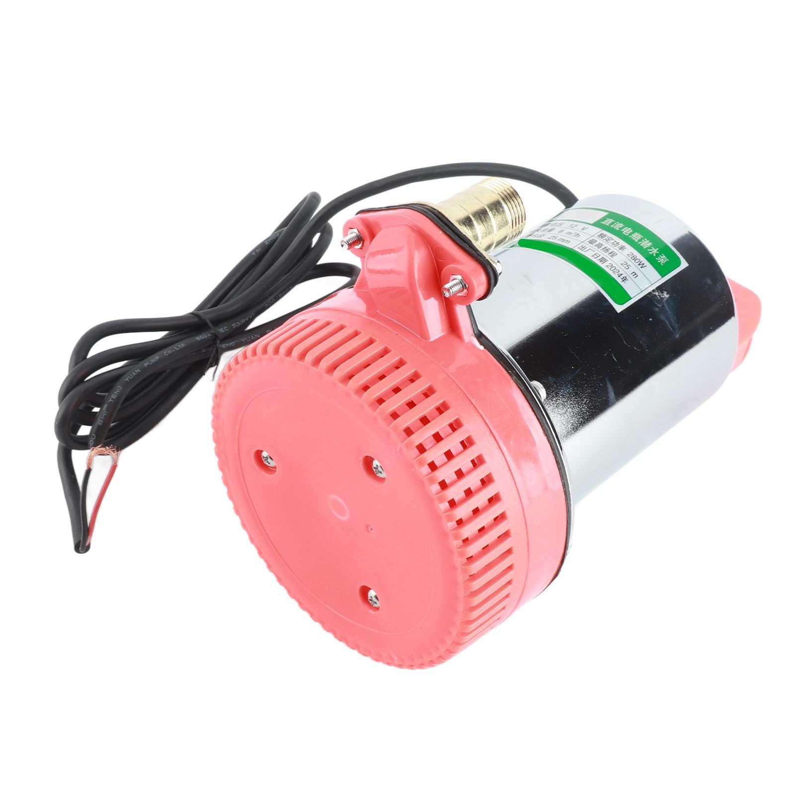 Jeffergarden Pompa Sommergibile DC 12V Uso in Giardino | Pompa per Pozzi Profondi, In Materiale Di Rame, Alta Efficienza, Da 280 W, Per Irrigazione Agricola