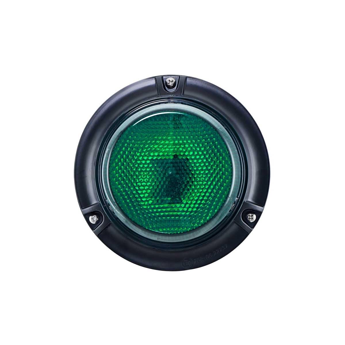 Hella VALUEFIT LED Luce identificazione lampeggiante - Slim - 12V / 24V - verde - avvitato - Cavo: 300mm - Spina: estremità del cavo aperta - Quantità: 1-2XD 357 980-101