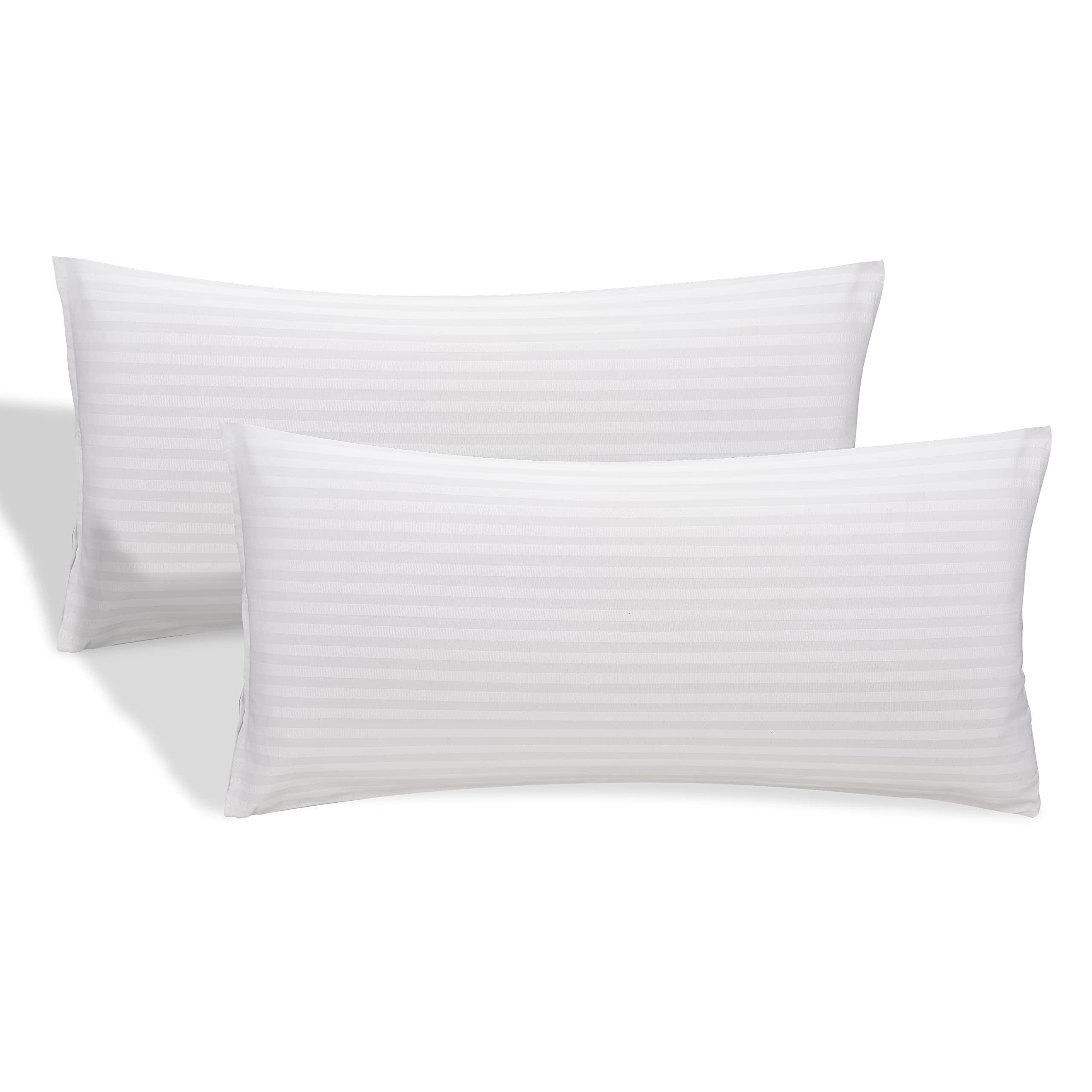 DECASATEXTIL®- Pack de 2 Funda de Almohada cutí, Extra Suave, con Cremallera Lateral - Transiprable, Anti-ácaros, Antibacteriano e hipoalergénica- Calidad de Hotel. (90x45cm)