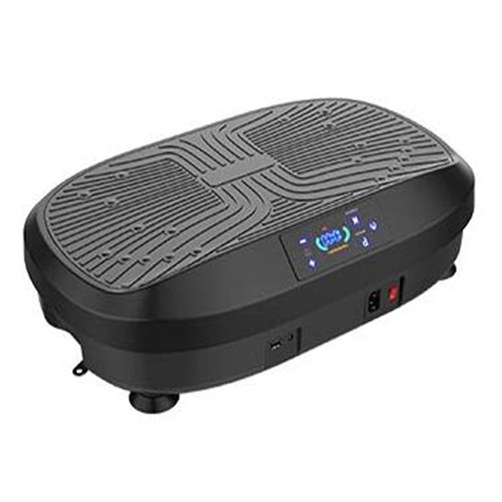 Pedane vibranti, Pedana Vibrante con Altoparlante Bluetooth, Telecomando, 2 Fasce di Resistenza, Allenatore Fitness Vibrante per Perdita di Peso e Corpo