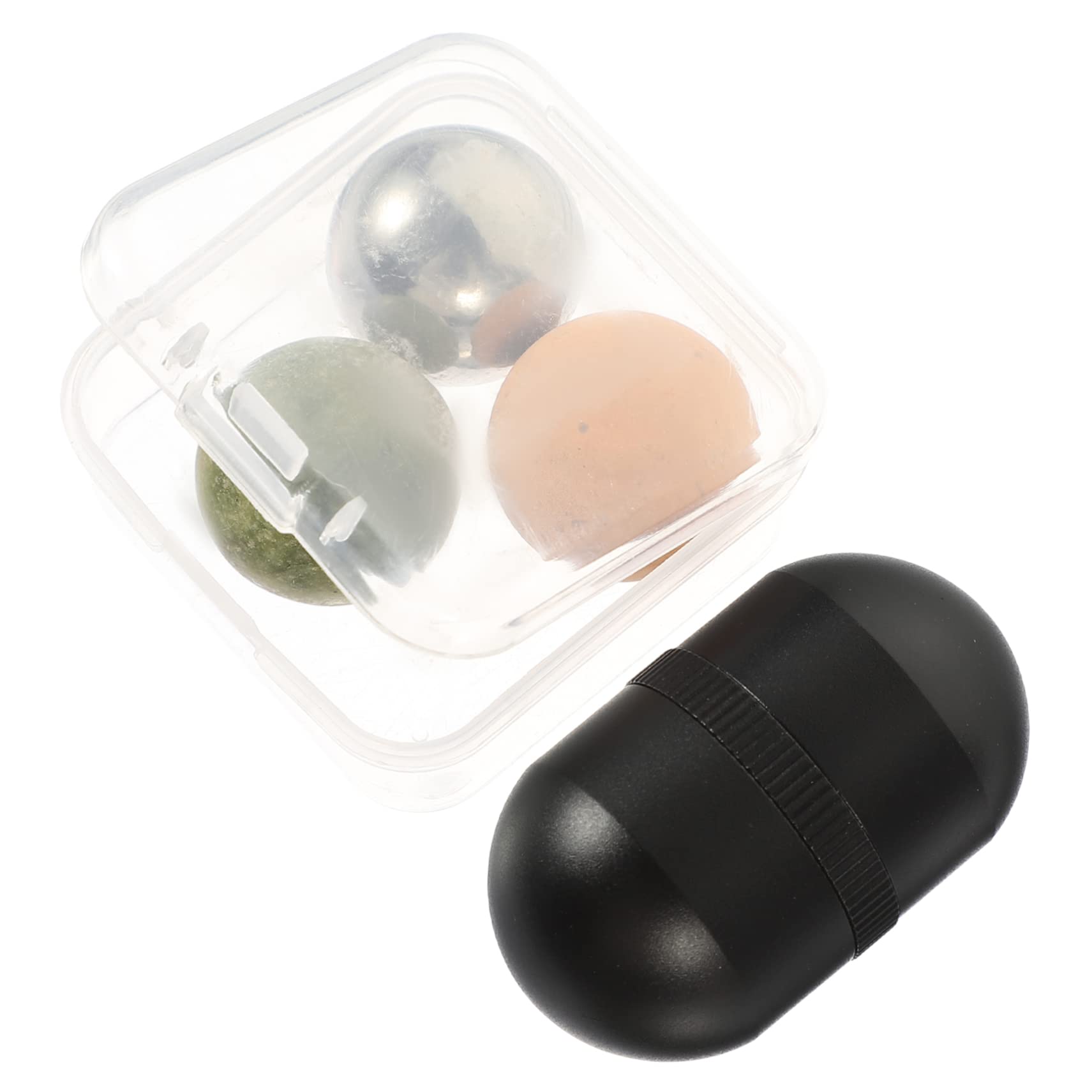 Beaupretty 3 Juegos Bola De Piedra Volcánica Rodillo Facial De Jade Rodillo De Jade Belleza Jade Rodillo De Belleza Para La Cara Rodillo De Ojos De Jade Vanidad Facial Volcanica Masaje