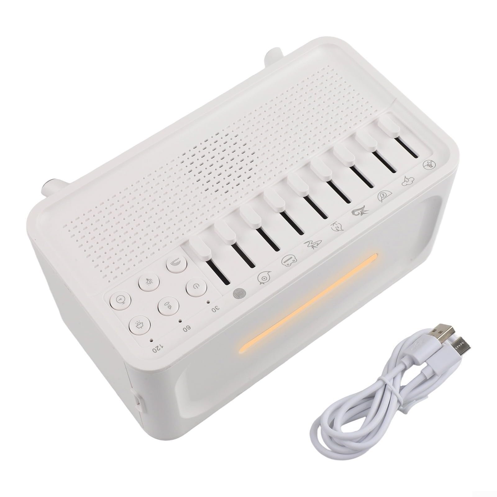 Macchina multifunzionale di rumore bianco con l'altoparlante della luce notturna dell'umidificatore del diffusore dell'olio essenziale per l'aiuto di sonno