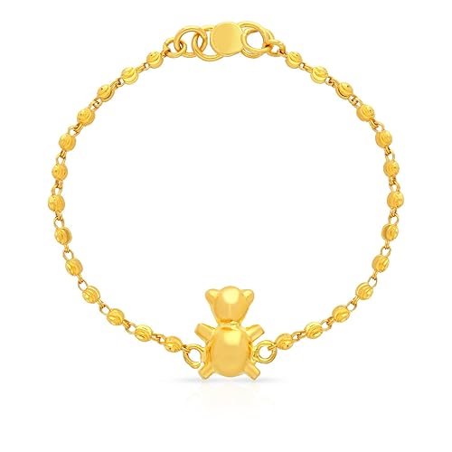 22 KT (916) purity Yellow Gold Malabar Gold Bracelet BRMICO158_Y_5 for Kids