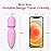 Mini Wand Massager,Small Cordless Hand-held Massager,Quiet,Rechargeable Personal for Neck Shoulder Back Body Massage[4.35 * 1.18 in]