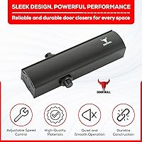 Vista 3 de Series 5000 Automatic Door Closer – Surface Mounted Hydraulic Closer with Hold Open Arm – Adjustable Speed, Easy Install with Template and Video