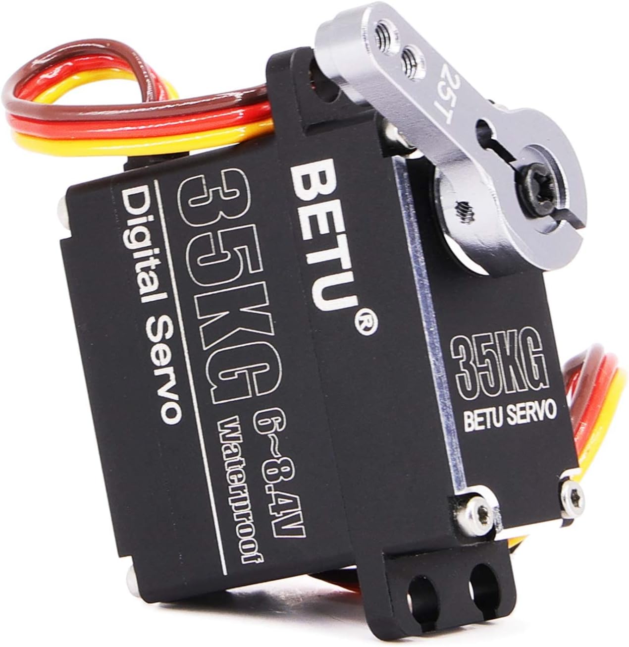 35kg High Torque Servo, Coreless Servo with Full Aluminum Case and Stainless Steel Gear Servo, Waterpoof Servo Compatible with 1/6๏ผ1/8, 1/10, 1/12 RC Car/Robot/Boat